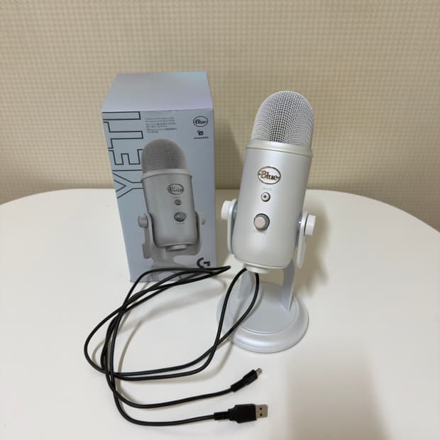 로지텍 블루예티 마이크 화이트 풀박스