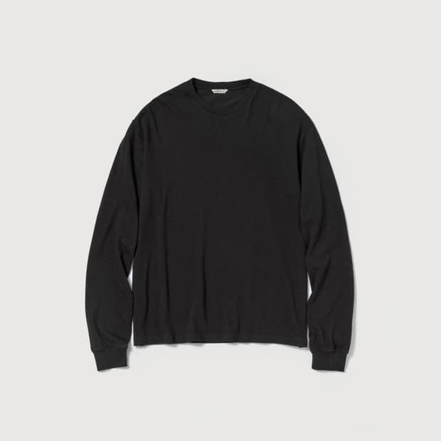 [4] 오라리 SEAMLESS L/S TEE 티셔츠 블랙