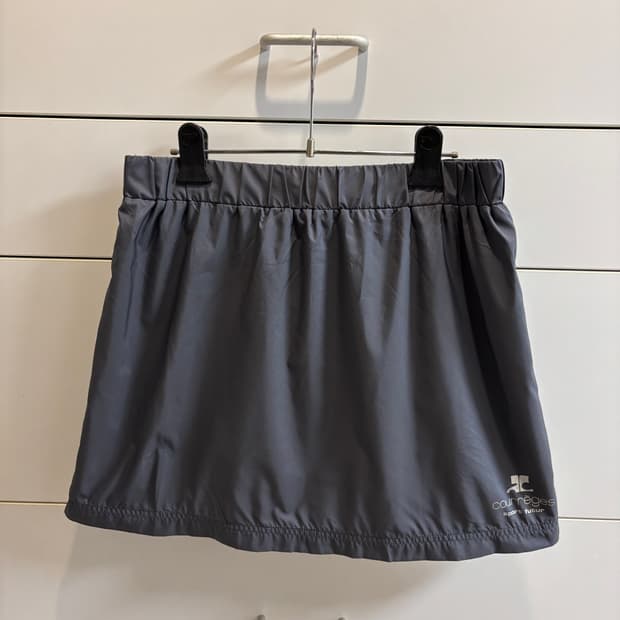 꾸레쥬(courreges) 스포츠 그레이 포켓 스커트