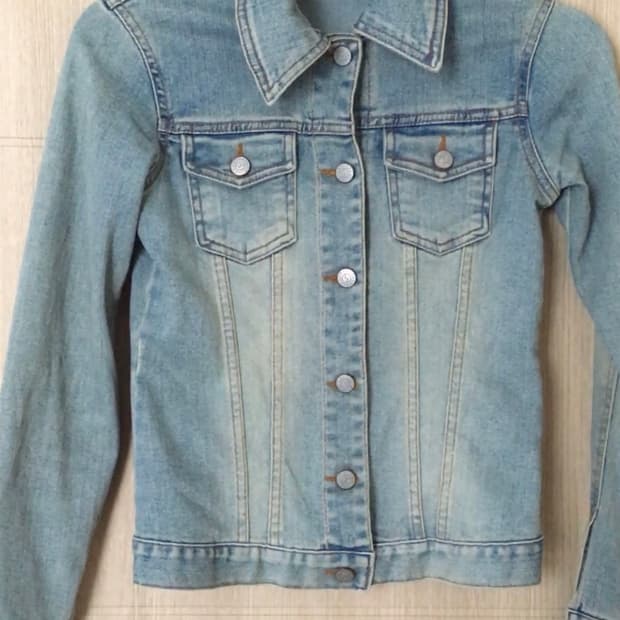 Sand denim jacket