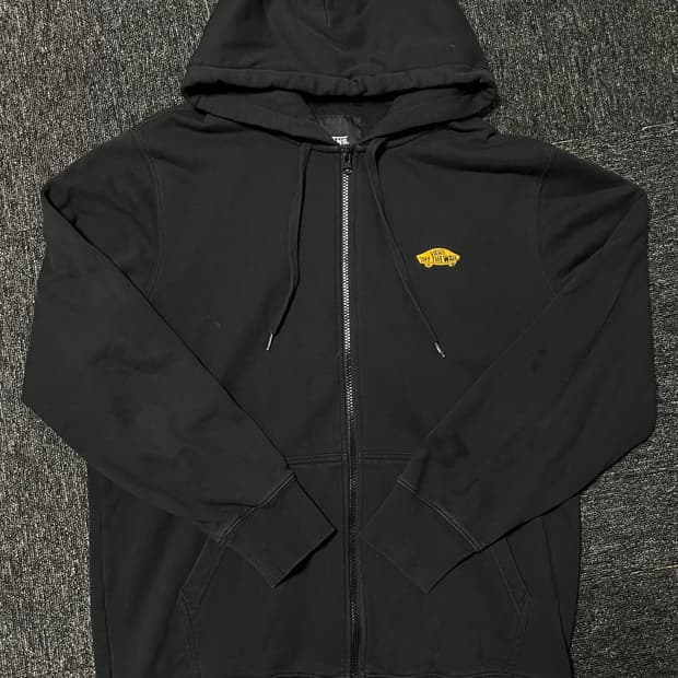 VANS Off The Wall 미니 로고 풀집업 후드