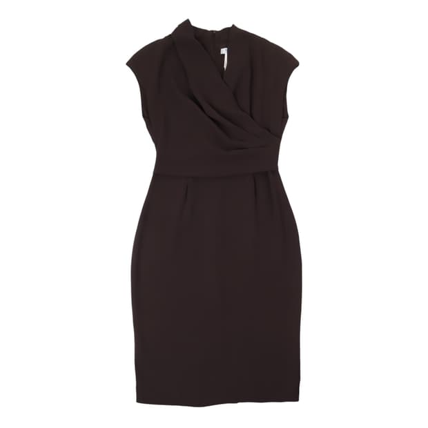 막스마라 브라운 슬리브리스 원피스