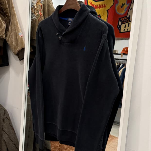 Polo ralph lauren 폴로 랄프로렌 숄카라 니트 (black)