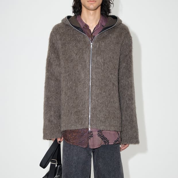 아워레가시 모헤어 풀 집 후드