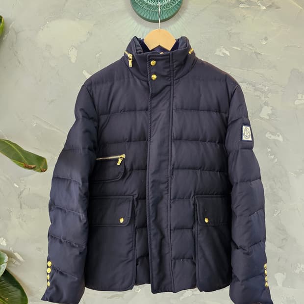 몽클레르 감므블루 패딩 / Thom Browne 라인 / XL