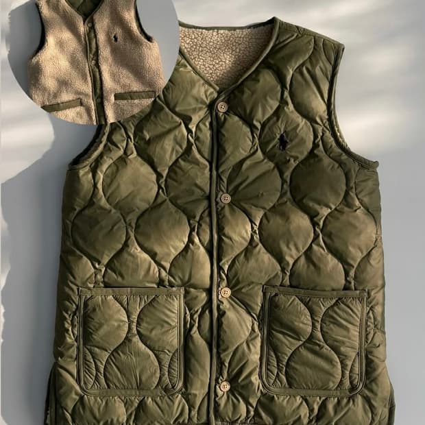 [XL] 폴로랄프로렌 리버시블 양면 패딩 베스트