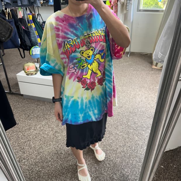 Grateful dead dancing bears tie dye Tee