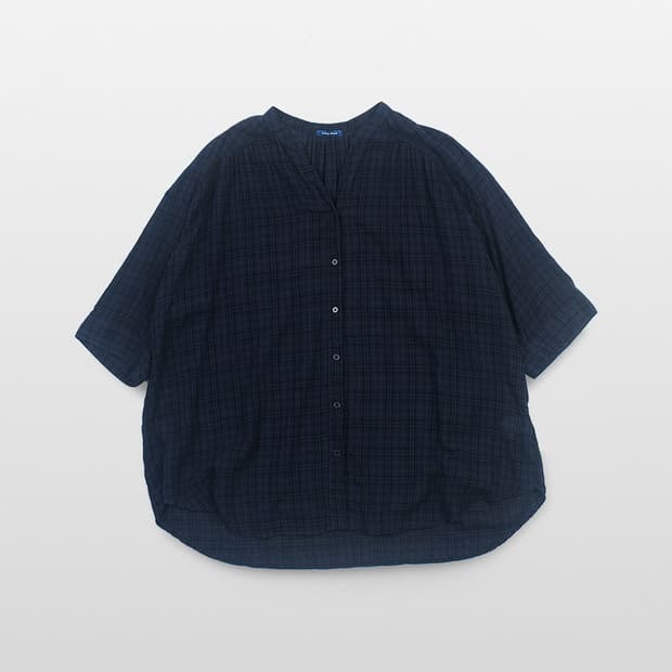SWEET FLEUR Oversized Check Dolman Blous