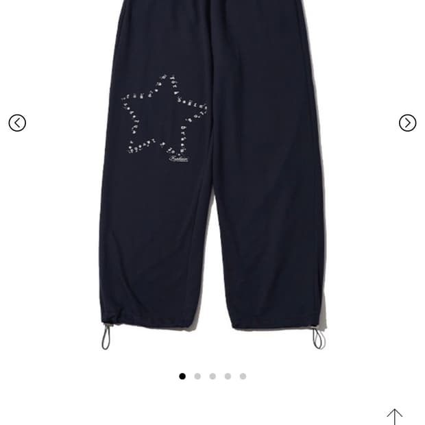 포그던 Light lullaby lace sweatpants (navy)