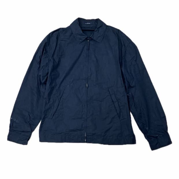 Ermenegildo Zegna 레더 악센트 코튼 자켓