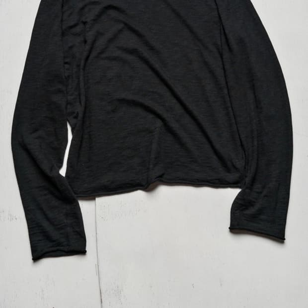 모노 프리베 Textured Roll Long Sleeve 블랙 2