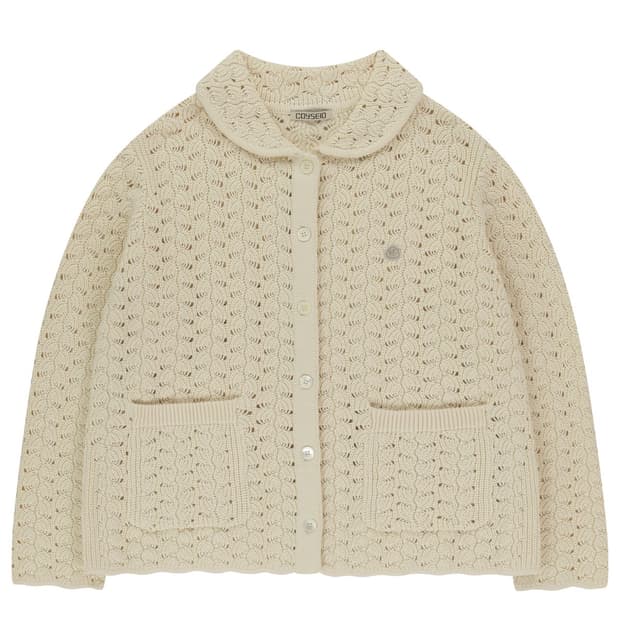 코이세이오 WAVE KNIT CARDIGAN IVORY