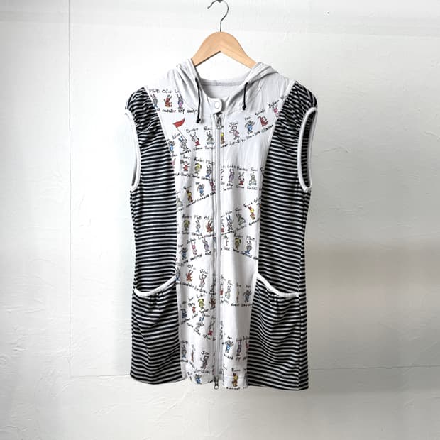 Via Faburrica 투웨이 후드 집업 베스트