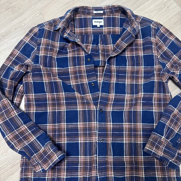 랭글러  체크 셔츠  L  