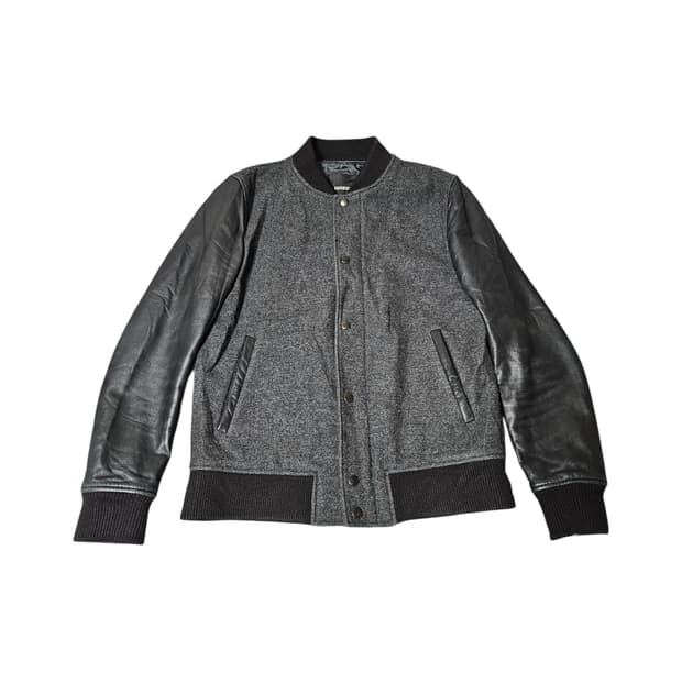 페이퍼리즘 양가죽 바시티자켓 L