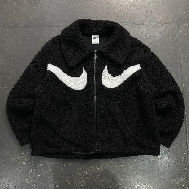 나이키 더블 스우시 뽀글이 자켓 