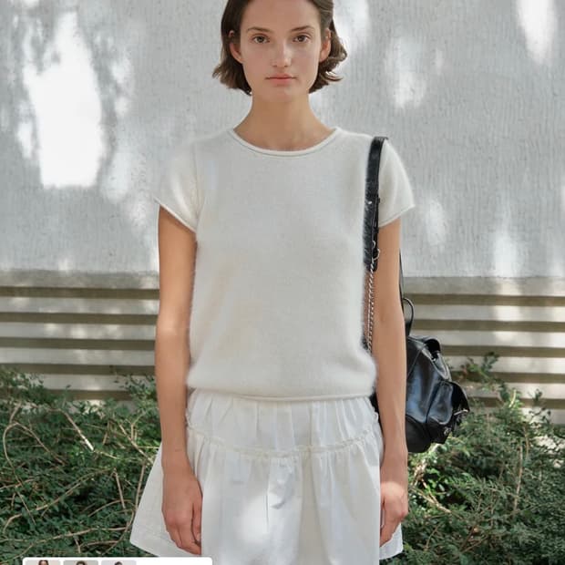 썸웨어버터 Angora Half Knit - Ivory