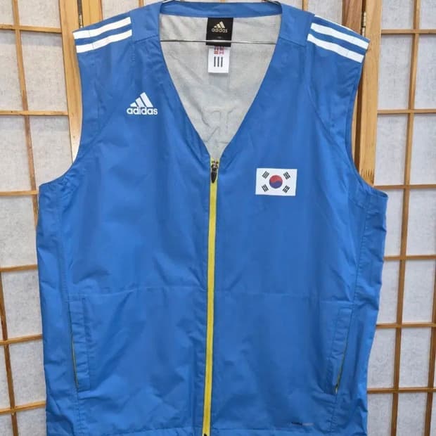 아디다스 대한민국 국대 바람막이 조끼 105