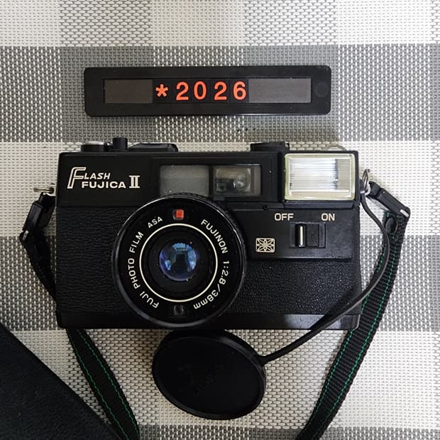 후지카 플래시 2 필름카메라 파우치포함