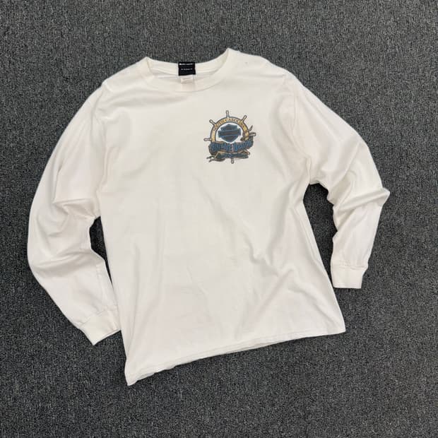 할리데이비슨 빈티지 스컬프린팅 롱슬리브