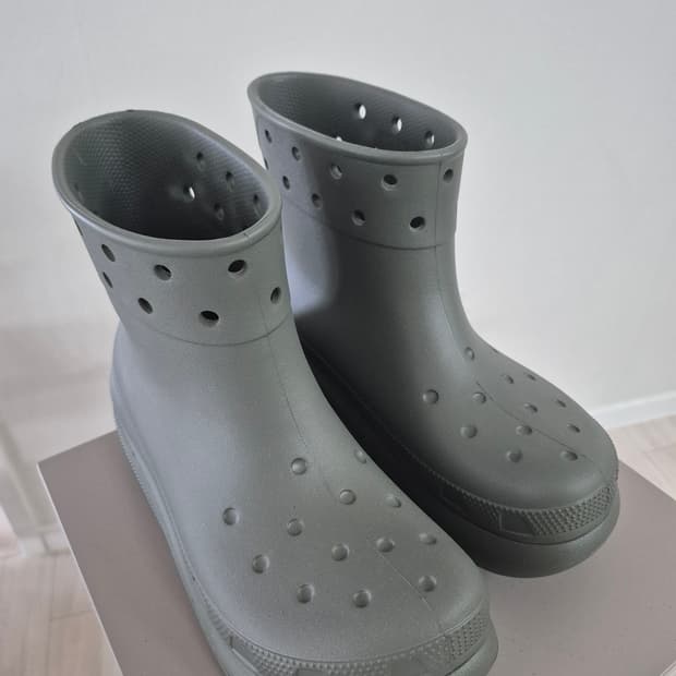 크록스 크러쉬 부츠 그레이 M8/W10 260~265