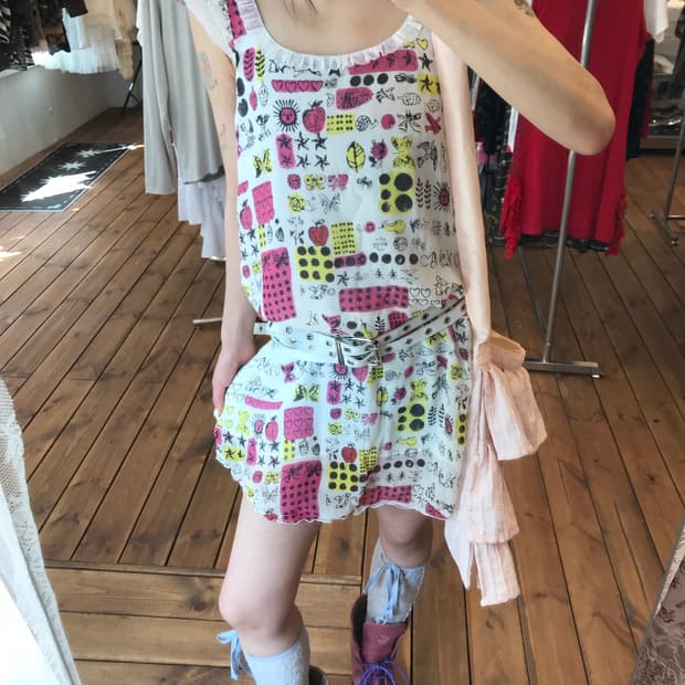 히스테릭글래머 레이스 키치 원피스