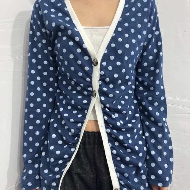 colza dot cardigan