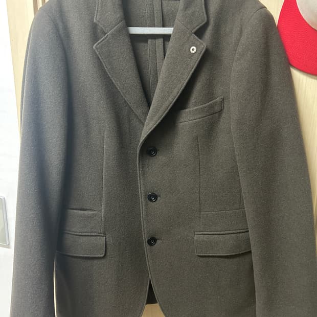 르메르 유니클로 울 캐시미어 자켓 브라운 M