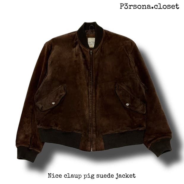 Nice claup pig suede jacket