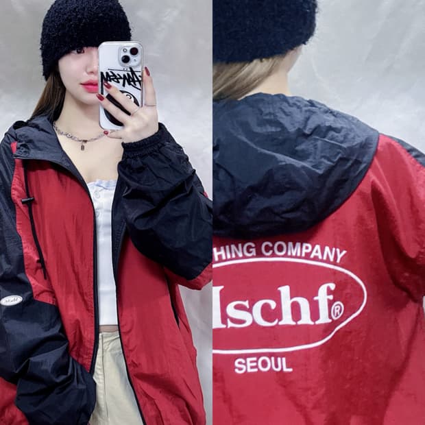 미스치프 서울 빅로고 바람막이 