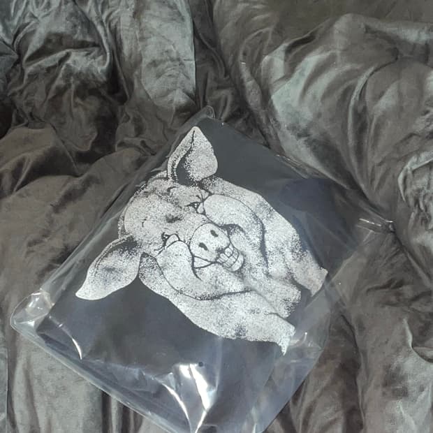 90's 빈티지 피그 티셔츠 ERD 앙팡리쉬데프리메