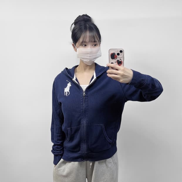 폴로 랄프로렌 빅 포니 후드집업 네이비