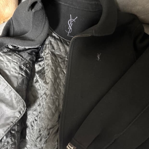 입생로랑 핸드메이드 자켓 블랙