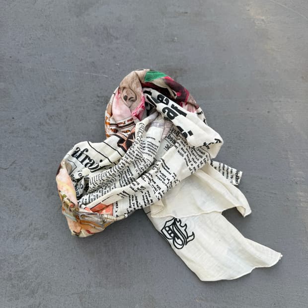 newspaper scarf 
