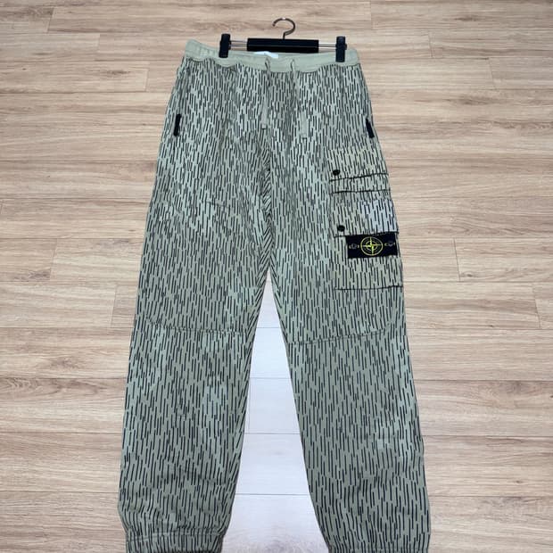 스톤아일랜드 레인카모 카고 조거팬츠