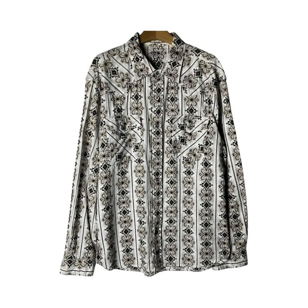 [JPN] 빈티지 재팬 패턴 웨스턴셔츠