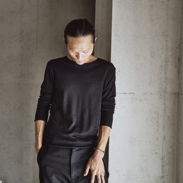 1) 모노프리베 textured wool long sleeve black