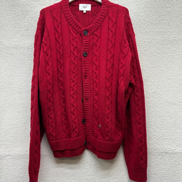 이에이 엘보우 패치 가디건