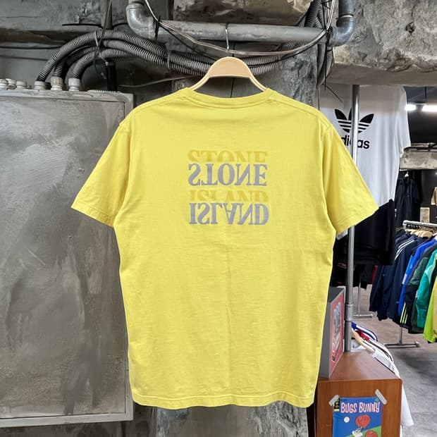 스톤아일랜드 반팔티 옐로우 L #csz2759 
