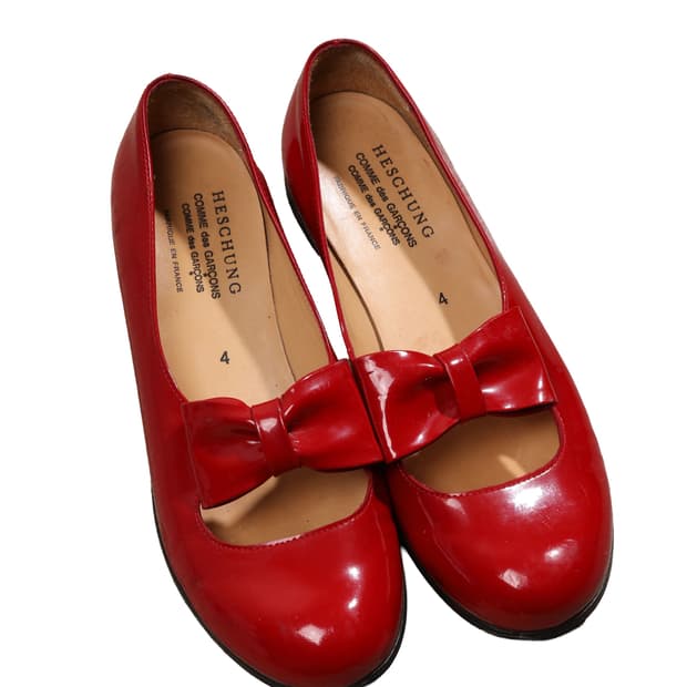 CDGCDG x Heschung Red Mary Jane Flats
