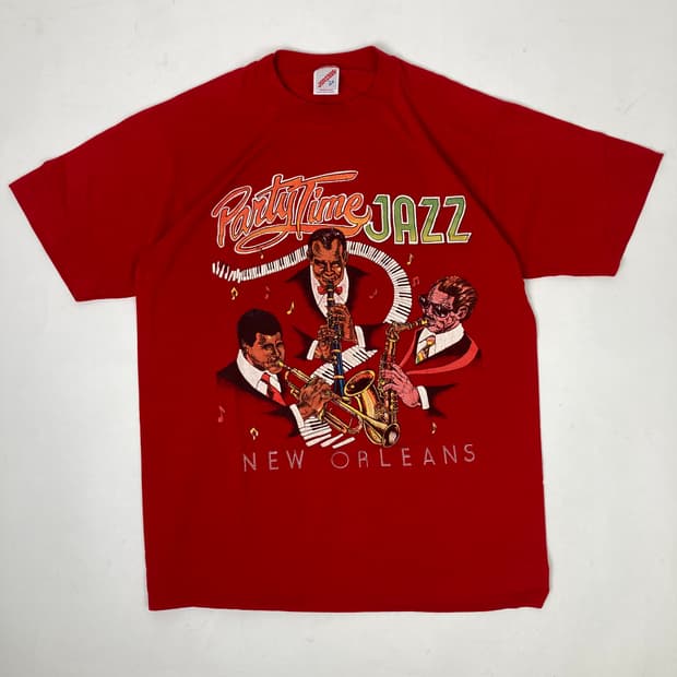 80s Single/Double Stitched Tee (red)