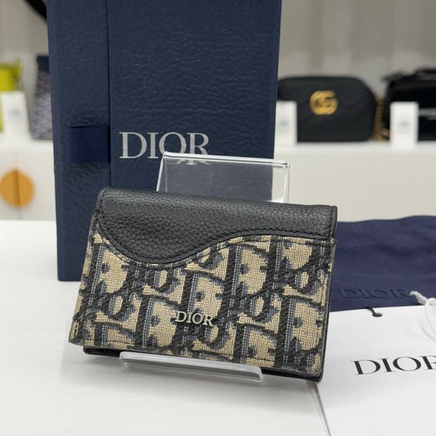 [OS] 디올 오블리크 새들 비즈니스 중지갑