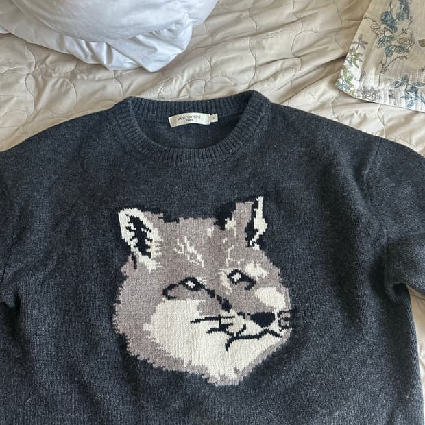 메종키츠네 폭스니트 여성 XL