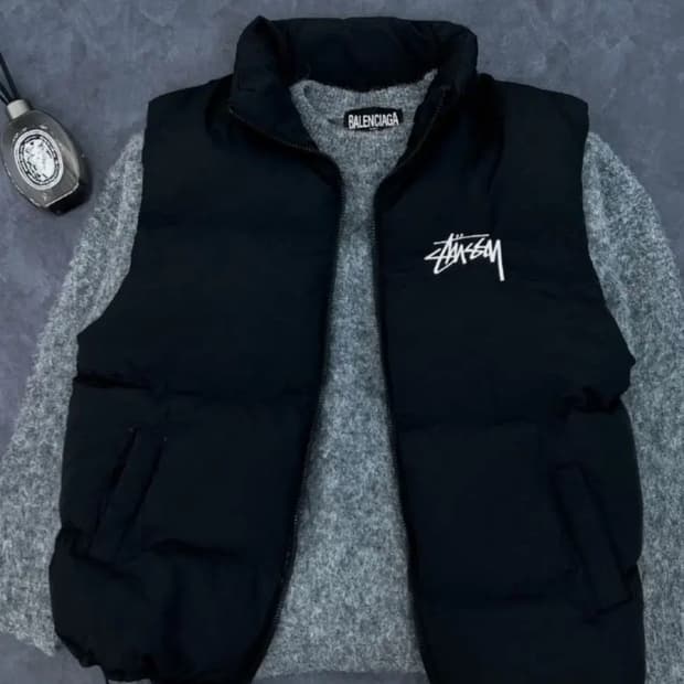 스투시 패딩 베스트