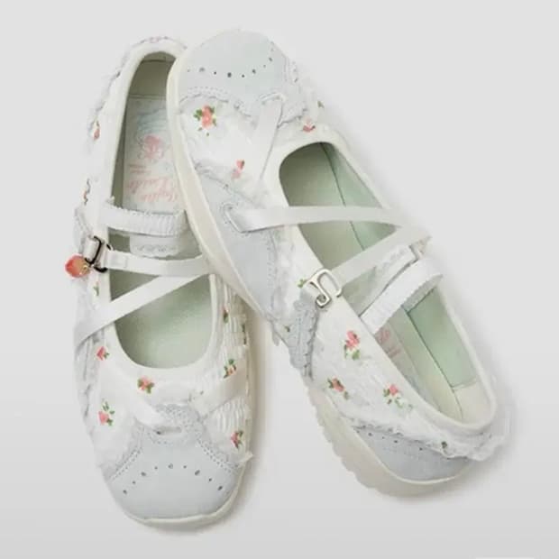 플러피시트러스 졸리레이드 로코코 레토 샌들 플랫 슈즈 화이트 240