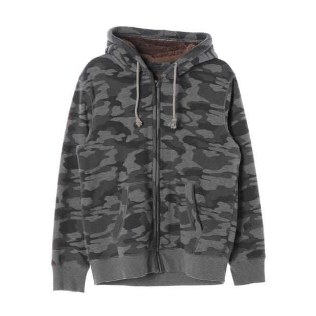 지오다노 카모플라쥬 양털 후드집업 XL
