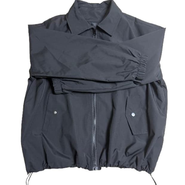 블랙 빈티지 집업 자켓