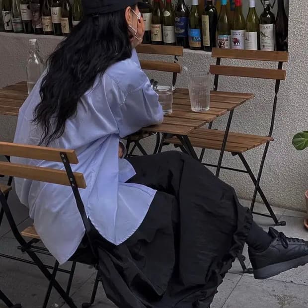 트리밍버드 셔츠 블루