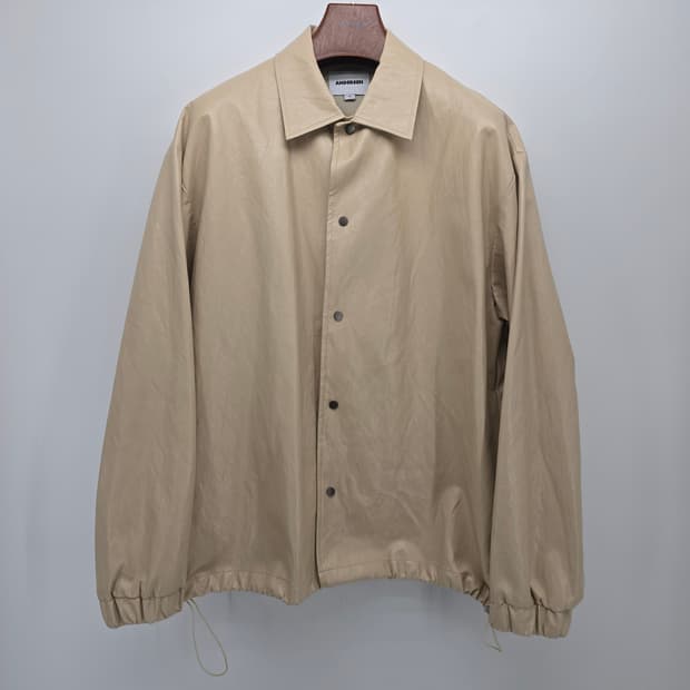 안데르센 에고 레더 자켓 베이지색