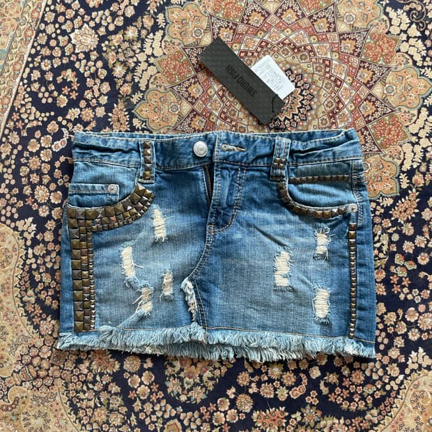 Swordfish denim skirt (japan brand)
